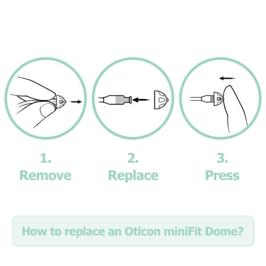 Oticon miniFit Bass dome enkele venting small o 6mm